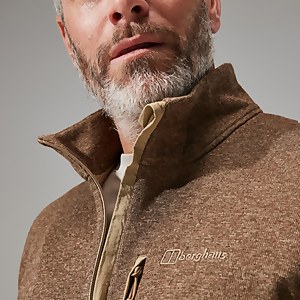 Carnell Half Zip Fleece für Herren - Naturfarben