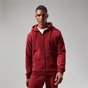 Prism Polartec KapuzenJacken für Herren - Dunkelrot