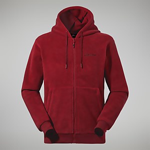 Prism Polartec KapuzenJacken für Herren - Dunkelrot