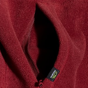 Prism Polartec KapuzenJacken für Herren - Dunkelrot