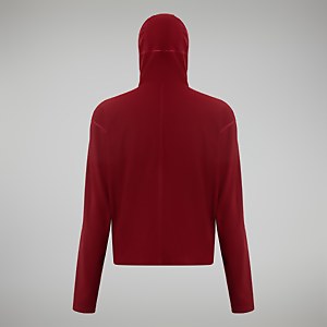 Women's Belleview Fleece Hooded Jacket - Dark Red/Pink