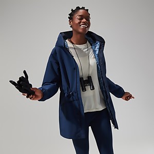 Women's Swirlhow Hooded Jacket - Dark Blue
