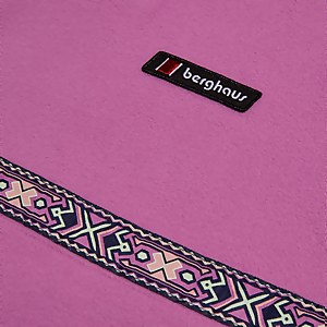 Women's Oversized Aztec Half-zip Fleece - Purple