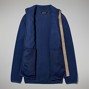 Aslam Micro Fleece für Herren - Dunkelblau/Naturfarben
