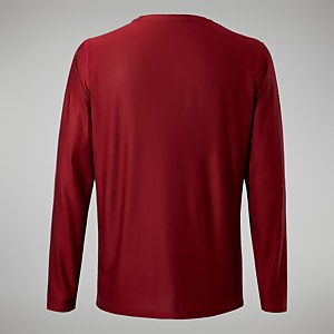 24/7 Long Sleeve T-Shirt für Herren - Dunkelrot