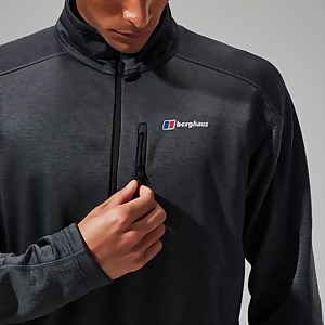 Men's Urban Spitzer Half Zip - Black/Grey