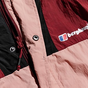Unisex Urban Windbreaker 21 Jacket - Pink/Dark Red