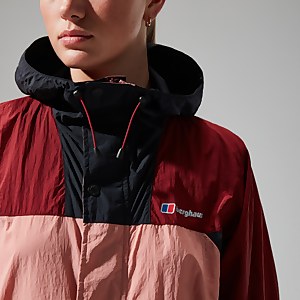Unisex Urban Windbreaker 21 Jacket - Pink/Dark Red