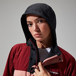 Unisex Urban Windbreaker 21 Jacket - Pink/Dark Red