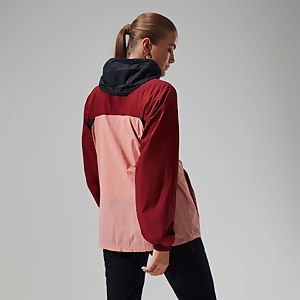 Unisex Urban Windbreaker 21 Jacket - Pink/Dark Red