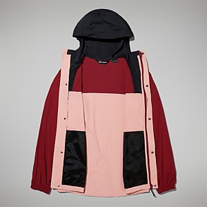 Unisex Urban Windbreaker 21 Jacket - Pink/Dark Red
