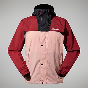 Unisex Urban Windbreaker 21 Jacket - Pink/Dark Red