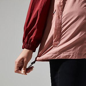 Unisex Urban Windbreaker 21 Jacket - Pink/Dark Red