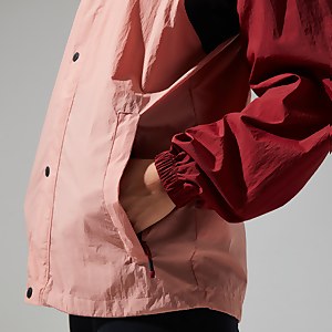 Unisex Urban Windbreaker 21 Jacket - Pink/Dark Red