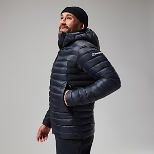 MTN Seeker MW Daunen Hoodie für Herren - Schwarz