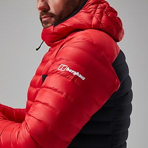 Men's MTN Seeker MW Down Hoody - Red/Black