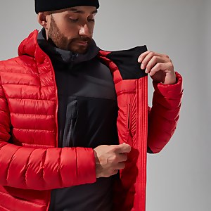 Men's MTN Seeker MW Down Hoody - Red/Black