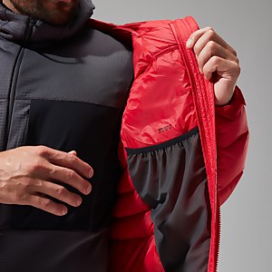 MTN Arete Ultra Down Hoodie für Herren - Rot/Schwarz