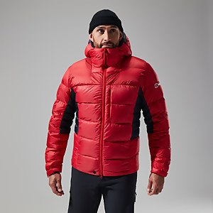 MTN Arete Ultra Down Hoodie für Herren - Rot/Schwarz