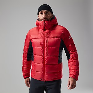 MTN Arete Ultra Down Hoodie für Herren - Rot/Schwarz