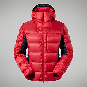 MTN Arete Ultra Down Hoodie für Herren - Rot/Schwarz
