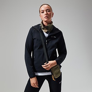 Women's Urban Arrina Full Zip Hooded Jacket - Black