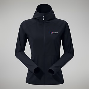 Women's Urban Arrina Full Zip Hooded Jacket - Black