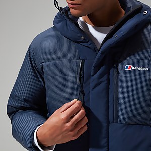 Men's Sabber Down Hooded Jacket - Dark Blue