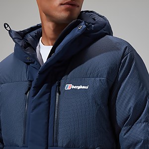 Men's Sabber Down Hooded Jacket - Dark Blue