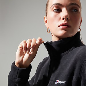Women's Urban Cropped Co-ord Fleece Jacket - Black
