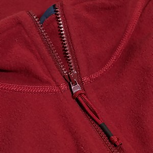 Women's Urban Prism Crop Half Zip - Dark Red