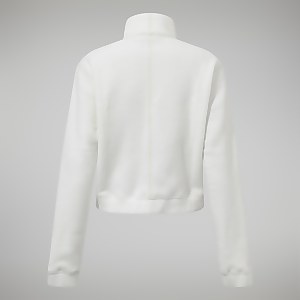 Women's Urban Cropped Co-ord Fleece Jacket - Natural