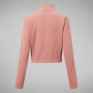 Women's Urban Prism Crop Half Zip - Pink