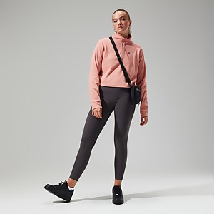 Women's Urban Prism Crop Half Zip - Pink