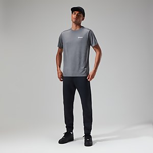 Men's Explorer Tech Tee Short Sleeve Crew - Black/White