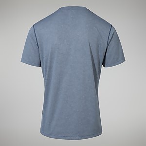 Men's Explorer Tech Tee Short Sleeve Crew - Dark Blue/White