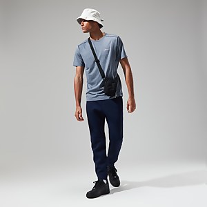 Men's Explorer Tech Tee Short Sleeve Crew - Dark Blue/White