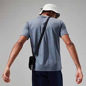 Men's Explorer Tech Tee Short Sleeve Crew - Dark Blue/White