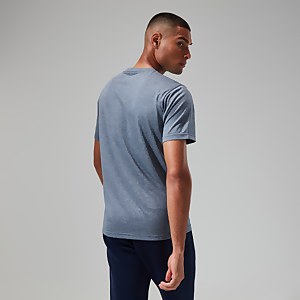 Men's Explorer Tech Tee Short Sleeve Crew - Dark Blue/White