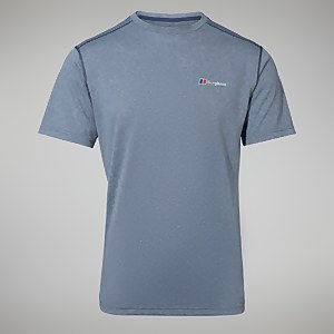 Men's Explorer Tech Tee Short Sleeve Crew - Dark Blue/White