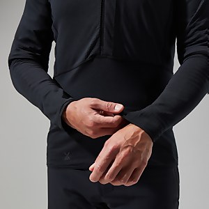 Men's MTN Arete LB Half Zip - Black
