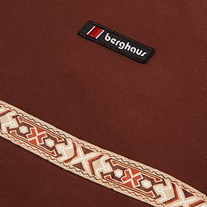 Women's Oversized Aztec Half-zip Fleece - Dark Brown