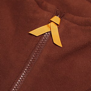 Women's Oversized Aztec Half-zip Fleece - Dark Brown