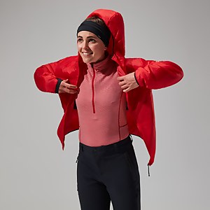 Women's MTN Arete LB Synthetic Hoody - Red/Black