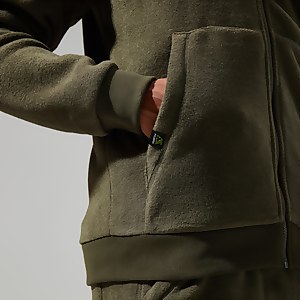 Prism Polartec KapuzenJacken für Herren - Dunkelgrün