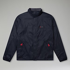 Unisex Reverse Wind Full Zip Fleece - Black/Grey