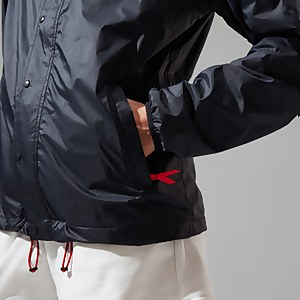 Unisex Reverse Wind Full Zip Fleece - Black/Grey