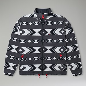 Unisex Reverse Wind Full Zip Fleece - Black/Grey