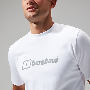 Organic Big Colour Logo Super Stretch T-Shirt für Herren - Weiß