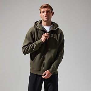 Logo Full Zip Hoodie für Herren Dunkelgrün - 3XL
